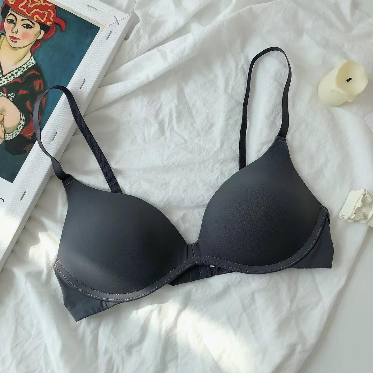 Seamless Wire-Free Molded Everyday Bra – Small Chest Gathered Comfort Series - Pack of 2