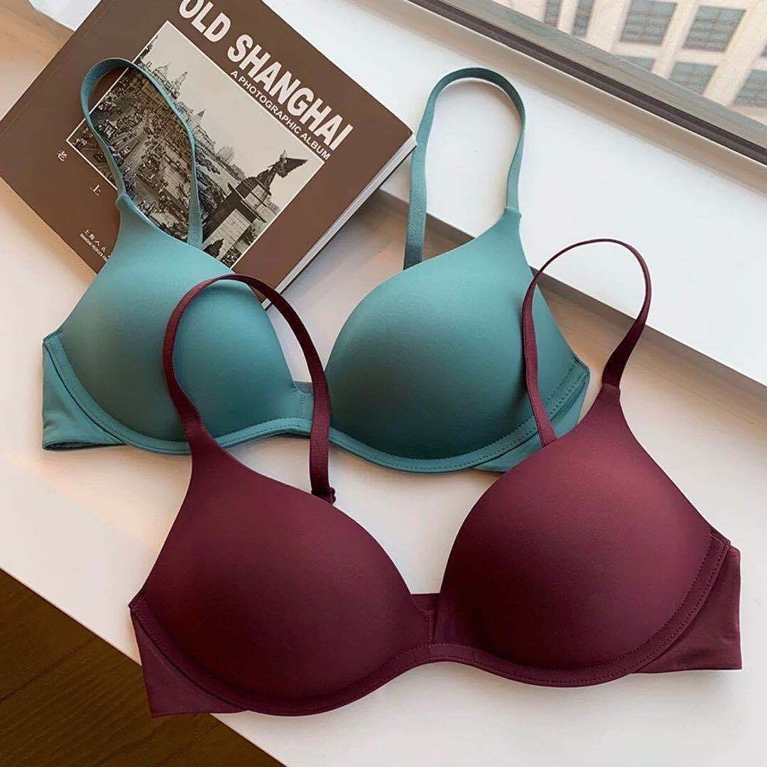 Seamless Wire-Free Molded Everyday Bra – Small Chest Gathered Comfort Series - Pack of 2