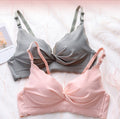 Seamless Wire-Free Molded Everyday Bra – Small Chest Gathered Comfort Series - Pack of 2
